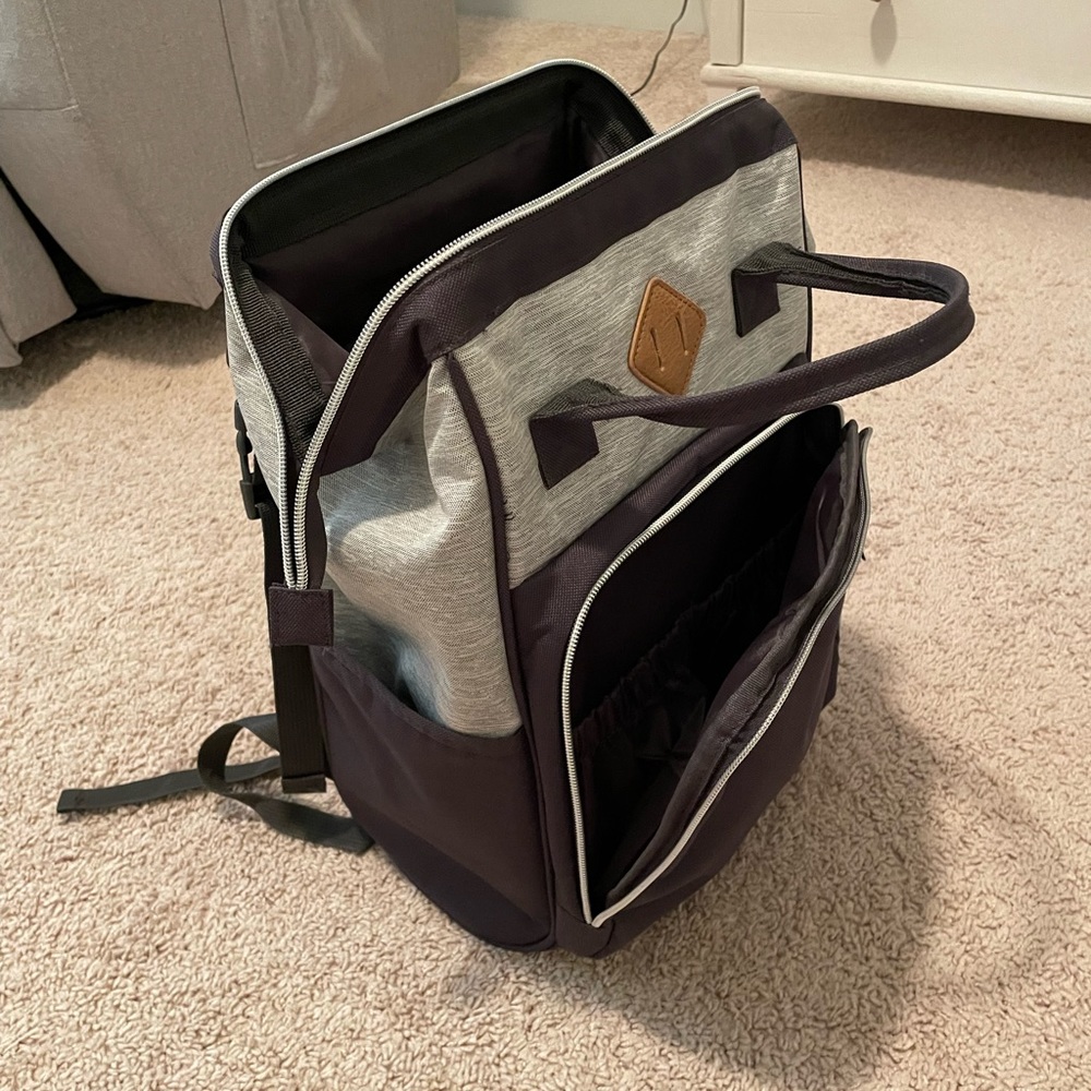 Diaper bag book bag